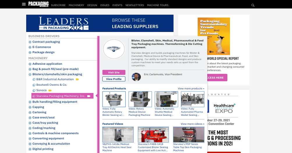 Leaders in Packaging Product Hub